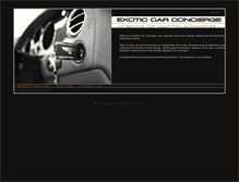 Tablet Screenshot of exoticcarconcierge.com
